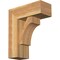 Ekena Millwork Westlake Block Rough Sawn Bracket w/ Offset Brace, Western Red Cedar, 8"W x 20"D x 24"H BKT0806X20X24WTL05RWR - alternate 1